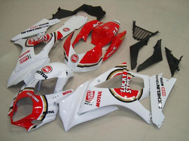 2007-2008 Red Lucky Strike Suzuki GSXR 1000 Motorcycle Fairing UK 2007-2008 Red Lucky Strike Suzuki GSXR 1000 Motorcycle Fairing UK