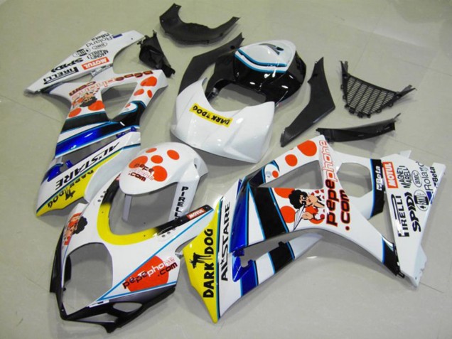 2007-2008 Spots Suzuki GSXR 1000 Motorcycle Fairing UK 2007-2008 Spots Suzuki GSXR 1000 Motorcycle Fairing UK