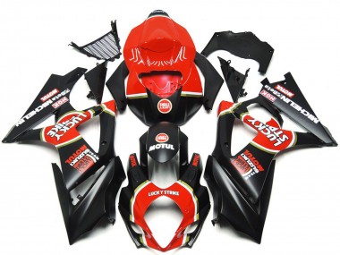 2007-2008 Vibrant Matte Black Custom Lucky Strike Suzuki GSXR 1000 Motorcycle Fairing UK