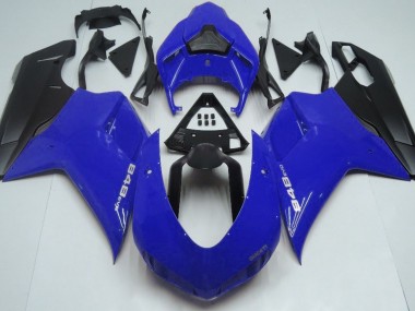 2007-2012 Gloss Blue & Black Ducati 848 1098 1198 Motorcycle Fairing UK