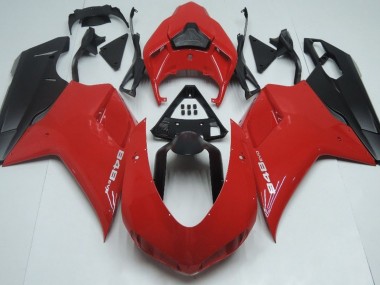 2007-2012 Red Matte Black Ducati 848 1098 1198 Motorcycle Fairing UK