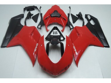 2007-2012 Red Matte Black Ducati 848 1098 1198 Motorcycle Fairing UK