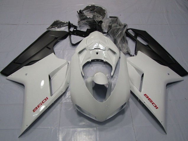 2007-2012 Red White and Matte Black Ducati 848 1098 1198 Motorcycle Fairing UK 2007-2012 Red White and Matte Black Ducati 848 1098 1198 Motorcycle Fairing UK