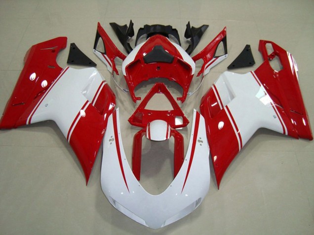 2007-2012 Red and White Pin Ducati 848 1098 1198 Motorcycle Fairing UK 2007-2012 Red and White Pin Ducati 848 1098 1198 Motorcycle Fairing UK