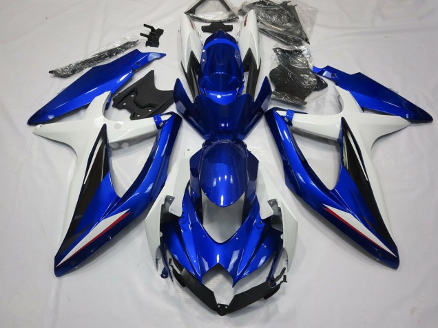 2008-2010 Blue Black and White Suzuki GSXR 600-750 Motorcycle Fairing UK 2008-2010 Blue Black and White Suzuki GSXR 600-750 Motorcycle Fairing UK