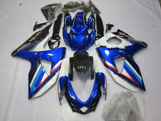 2008-2010 Blue White and Red Suzuki GSXR 600-750 Motorcycle Fairing UK 2008-2010 Blue White and Red Suzuki GSXR 600-750 Motorcycle Fairing UK