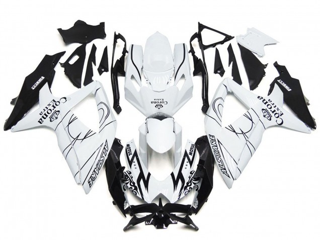 2008-2010 Custom Corona Special with White Suzuki GSXR 600-750 Motorcycle Fairing UK 2008-2010 Custom Corona Special with White Suzuki GSXR 600-750 Motorcycle Fairing UK