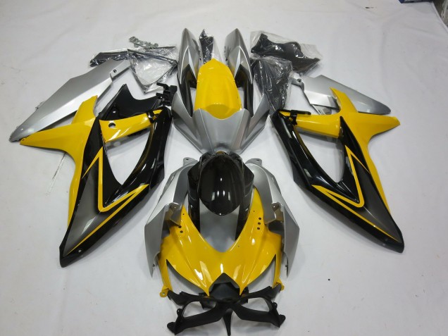 2008-2010 Yellow Black Suzuki GSXR 600-750 Motorcycle Fairing UK 2008-2010 Yellow Black Suzuki GSXR 600-750 Motorcycle Fairing UK