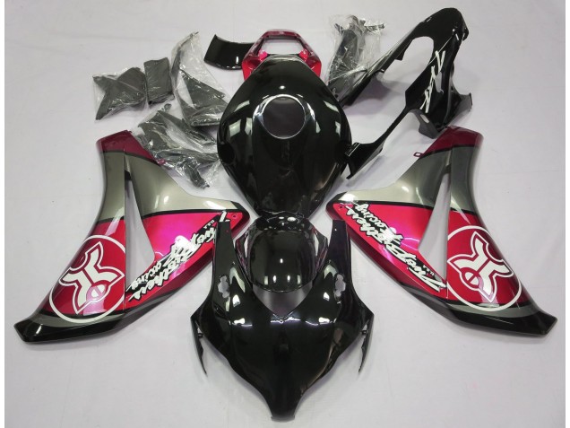2008-2011 Candy Red on Black Custom Honda CBR1000RR Motorcycle Fairing UK