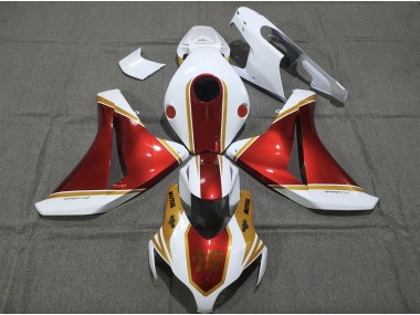 2008-2011 Gold and Red 19 Honda CBR1000RR Motorcycle Fairing UK
