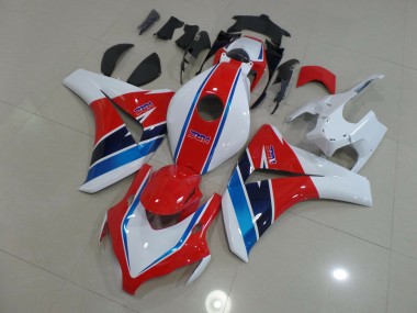2008-2011 Red Blue and White Honda CBR1000RR Motorcycle Fairing UK