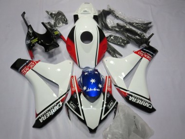 2008-2011 White Carrera Honda CBR1000RR Motorcycle Fairing UK