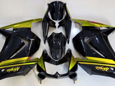 2008-2013 Gloss Black & Yellow Kawasaki Ninja 250 Motorcycle Fairing UK