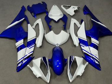 2008-2016 Blue and White Custom OEM Style Yamaha R6 Motorcycle Fairing UK