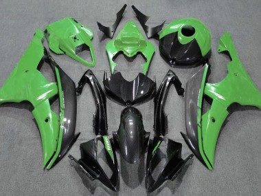 2008-2016 Gloss Green and Carbon Yamaha R6 Motorcycle Fairing UK