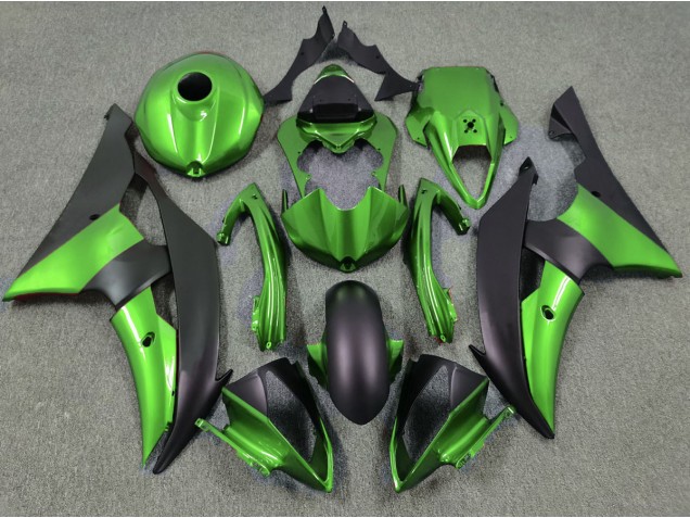 2008-2016 Green and Matte Black Yamaha R6 Motorcycle Fairing UK 2008-2016 Green and Matte Black Yamaha R6 Motorcycle Fairing UK
