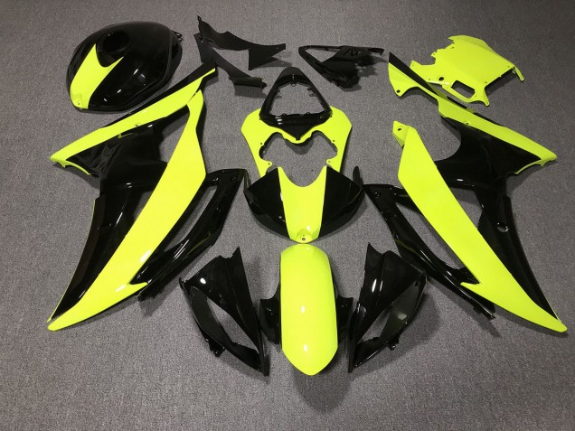 2008-2016 High Viz and Black Custom Yamaha R6 Motorcycle Fairing UK 2008-2016 High Viz and Black Custom Yamaha R6 Motorcycle Fairing UK