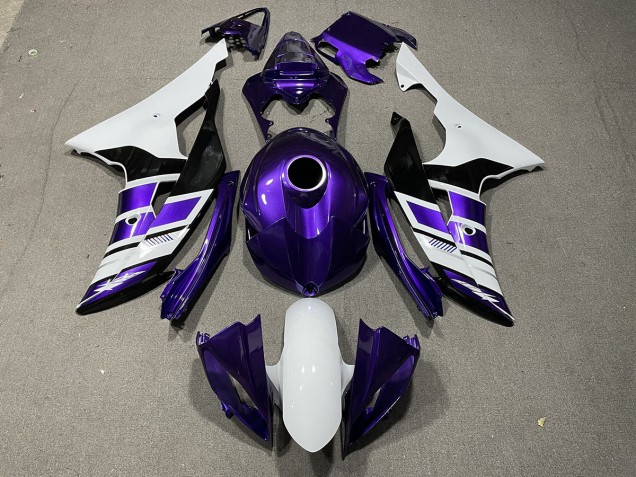 2008-2016 Purple Black and White OEM Style Yamaha R6 Motorcycle Fairing UK 2008-2016 Purple Black and White OEM Style Yamaha R6 Motorcycle Fairing UK