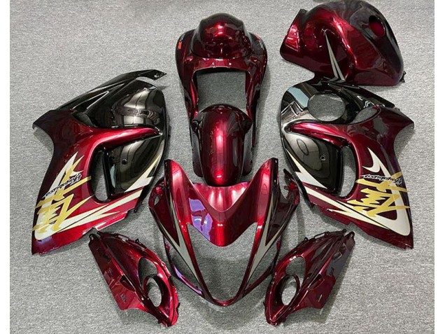 2008-2019 Deep Red & Gold Suzuki GSXR 1300 Motorcycle Fairing UK 2008-2019 Deep Red & Gold Suzuki GSXR 1300 Motorcycle Fairing UK