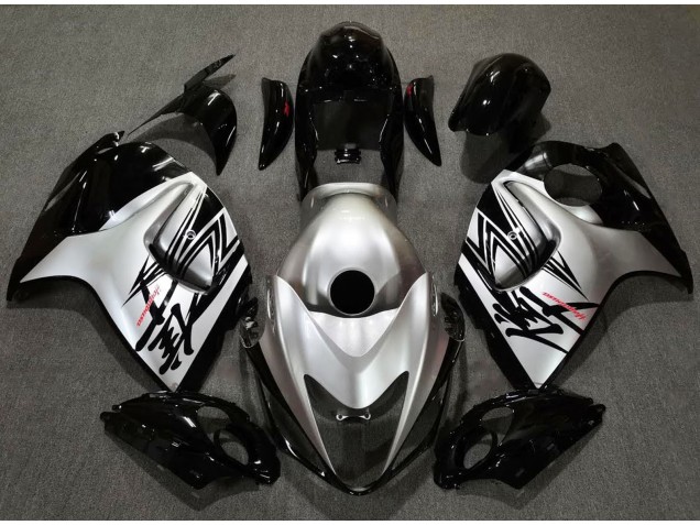 2008-2019 Gloss Black & Silver Design Suzuki GSXR 1300 Motorcycle Fairing UK 2008-2019 Gloss Black & Silver Design Suzuki GSXR 1300 Motorcycle Fairing UK