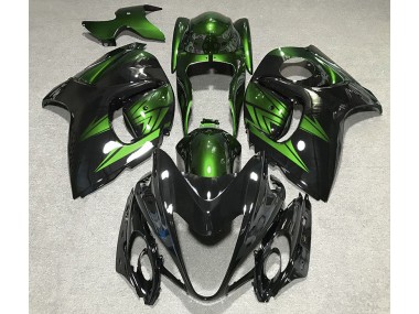 2008-2019 Gloss Black and Deep Green Suzuki GSXR 1300 Motorcycle Fairing UK
