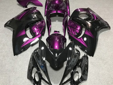 2008-2019 Gloss Black and Deep Purple Suzuki GSXR 1300 Motorcycle Fairing UK