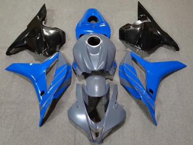 2009-2012 Double Blue on Gray Honda CBR600RR Motorcycle Fairing UK