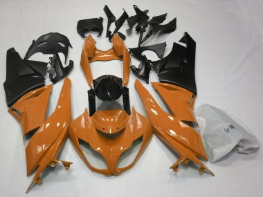2009-2012 Gloss Orange & Black Kawasaki ZX6R Motorcycle Fairing UK