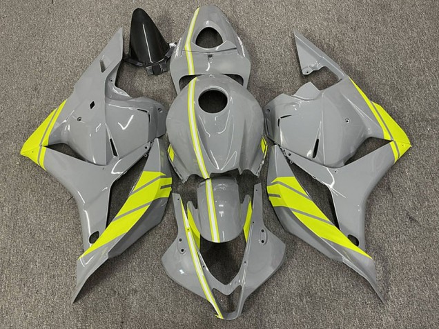 2009-2012 Nardo Grey and High Viz Yellow Honda CBR600RR Motorcycle Fairing UK 2009-2012 Nardo Grey and High Viz Yellow Honda CBR600RR Motorcycle Fairing UK