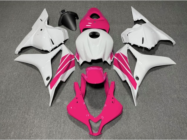 2009-2012 Pink and White Side Stripe Honda CBR600RR Motorcycle Fairing UK 2009-2012 Pink and White Side Stripe Honda CBR600RR Motorcycle Fairing UK