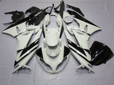 2009-2012 Special White Black Kawasaki ZX6R Motorcycle Fairing UK