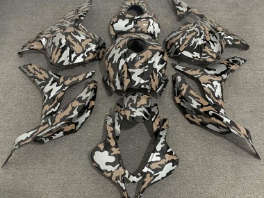 2009-2012 Tan and Silver Camo Honda CBR600RR Motorcycle Fairing UK
