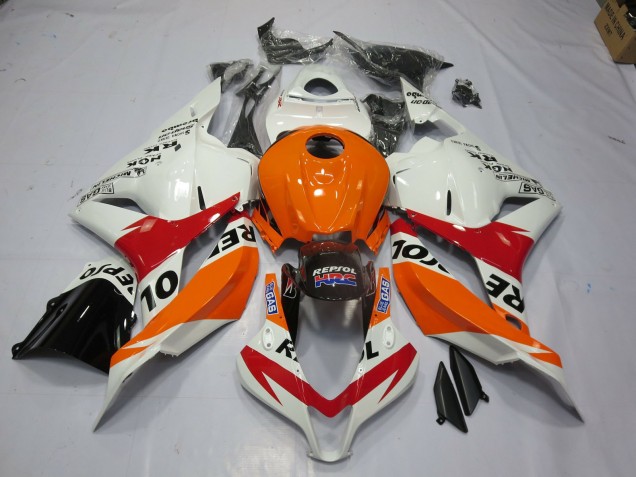 2009-2012 White Repsol Honda CBR600RR Motorcycle Fairing UK 2009-2012 White Repsol Honda CBR600RR Motorcycle Fairing UK
