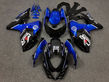 2009-2016 Black and Blue with Custom Suzuki GSXR 1000 Motorcycle Fairing UK
