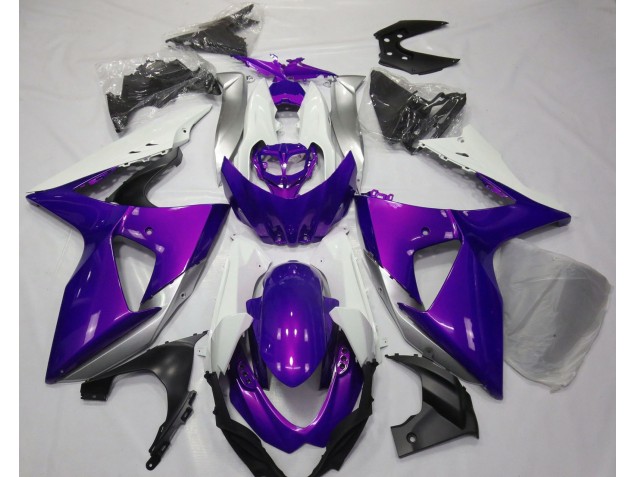 2009-2016 Gloss Purple & White Suzuki GSXR 1000 Motorcycle Fairing UK 2009-2016 Gloss Purple & White Suzuki GSXR 1000 Motorcycle Fairing UK