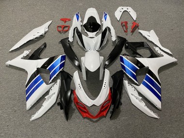 2009-2016 Gloss White Blue Black and Red Suzuki GSXR 1000 Motorcycle Fairing UK