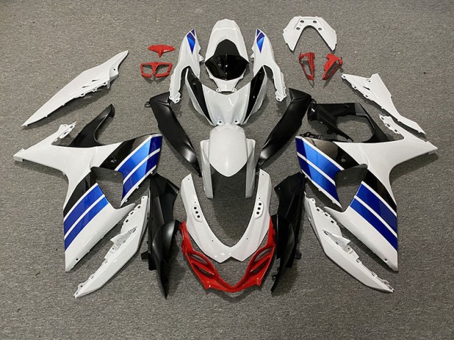 2009-2016 Gloss White Blue Black and Red Suzuki GSXR 1000 Motorcycle Fairing UK 2009-2016 Gloss White Blue Black and Red Suzuki GSXR 1000 Motorcycle Fairing UK