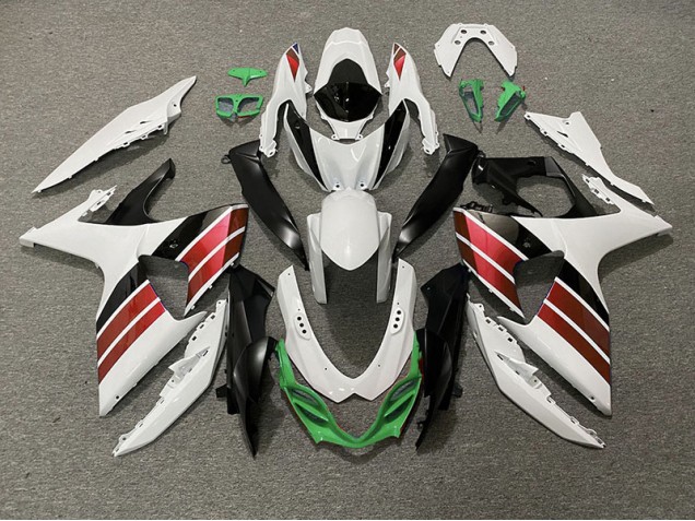 2009-2016 Gloss White Red Black and Green Suzuki GSXR 1000 Motorcycle Fairing UK 2009-2016 Gloss White Red Black and Green Suzuki GSXR 1000 Motorcycle Fairing UK