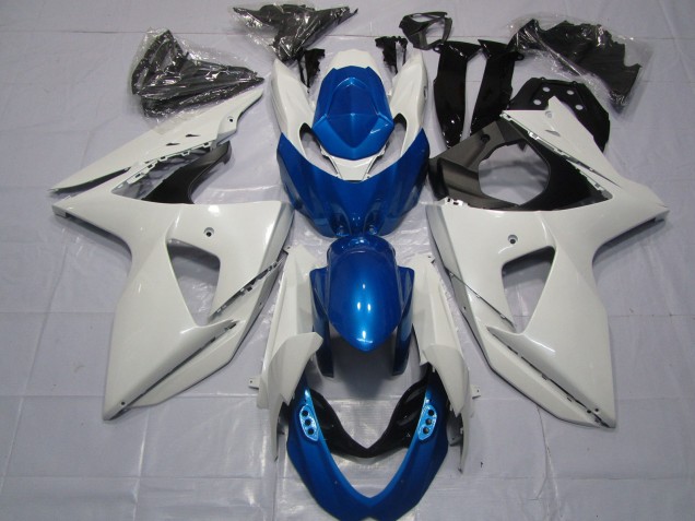 2009-2016 White and Blue Suzuki GSXR 1000 Motorcycle Fairing UK 2009-2016 White and Blue Suzuki GSXR 1000 Motorcycle Fairing UK