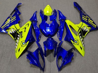 2009-2018 Gloss Blue and Yellow Shark BMW S1000RR Motorcycle Fairing UK