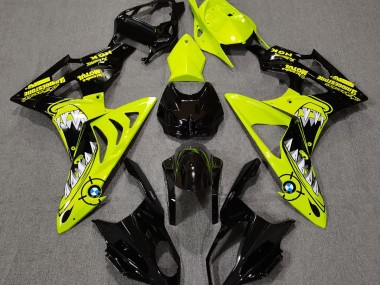 2009-2018 High Viz Yellow Shark BMW S1000RR Motorcycle Fairing UK