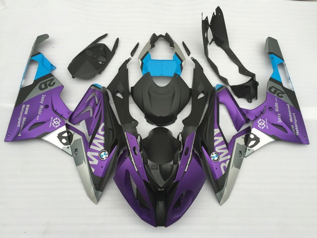 2009-2018 Matte Purple and Blue BMW S1000RR Motorcycle Fairing UK 2009-2018 Matte Purple and Blue BMW S1000RR Motorcycle Fairing UK