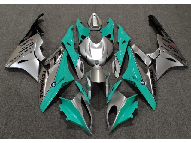 2009-2018 Teal and Silver BMW S1000RR Motorcycle Fairing UK 2009-2018 Teal and Silver BMW S1000RR Motorcycle Fairing UK