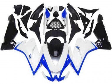 2010-2015 Gloss White & Blue Aprilia RSV4 1000 Motorcycle Fairing UK