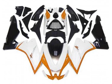 2010-2015 Gloss White & Orange Aprilia RSV4 1000 Motorcycle Fairing UK
