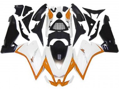 2010-2015 Gloss White & Orange Aprilia RSV4 1000 Motorcycle Fairing UK