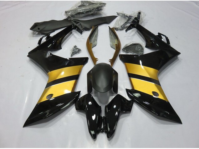2011-2012 Gold Black CBR Design Honda CBR600F Motorcycle Fairing UK 2011-2012 Gold Black CBR Design Honda CBR600F Motorcycle Fairing UK