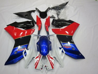 2011-2012 Tri Color Gold Stripe Honda CBR600F Motorcycle Fairing UK