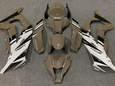 2011-2015 Gloss Brown & White Kawasaki ZX10R Motorcycle Fairing UK