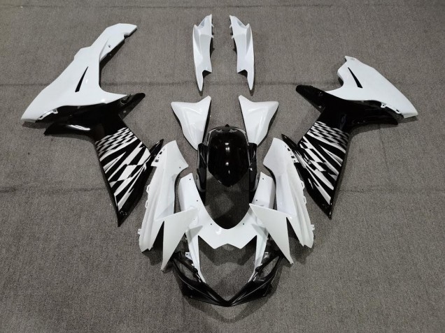 2011-2020 Black White and Silver Suzuki GSXR 600-750 Motorcycle Fairing UK 2011-2020 Black White and Silver Suzuki GSXR 600-750 Motorcycle Fairing UK